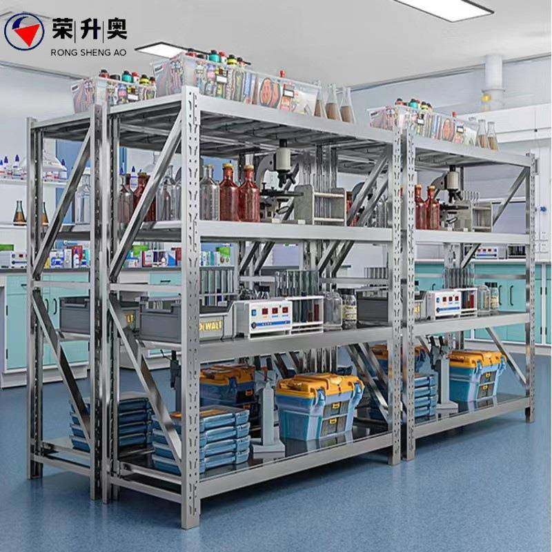3型04不锈钢重库货架ZXX仓库仓储冷房无尘净化车间厨商用多层储物
