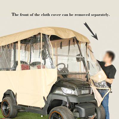 高尔夫车罩加尘厚牛津高夫球防尔护罩雨帘防雨防130266Golfcart防