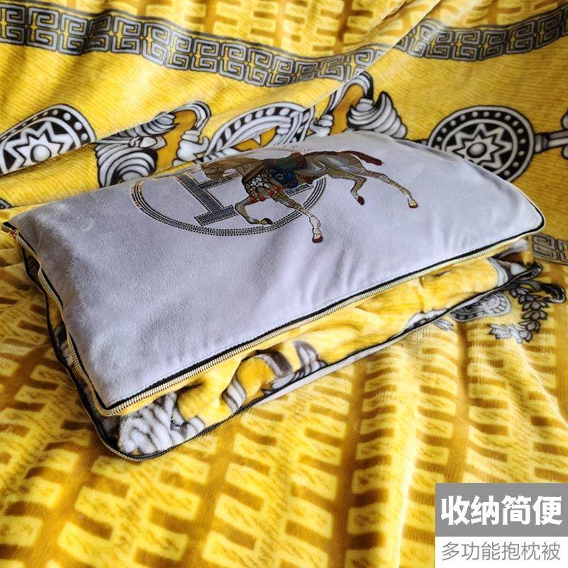 1车9EK春秋被用露营两用抱室枕毯子二F76796MH合一办公午休客厅沙