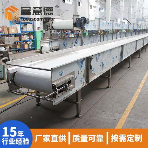 厂家定制白生色PU食品级水平皮带输送机糕点面加工 FM-3YT3产包线