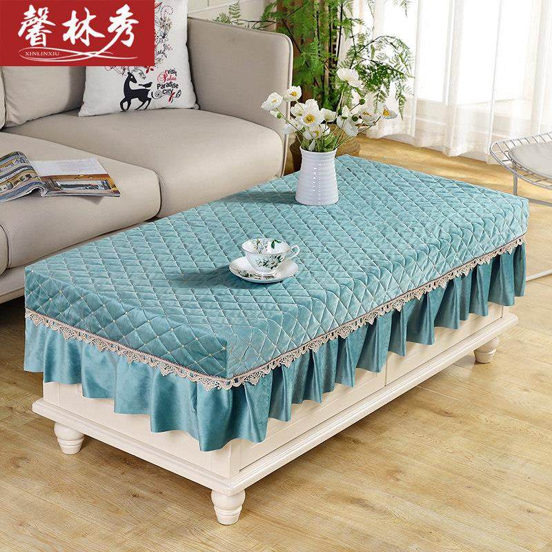 茶几桌布客厅餐桌布套罩加厚布艺茶几布蕾丝现代简约电视柜罩桌布,居家布艺,桌布,淘宝优惠券,粉丝福利购,淘宝优惠卷