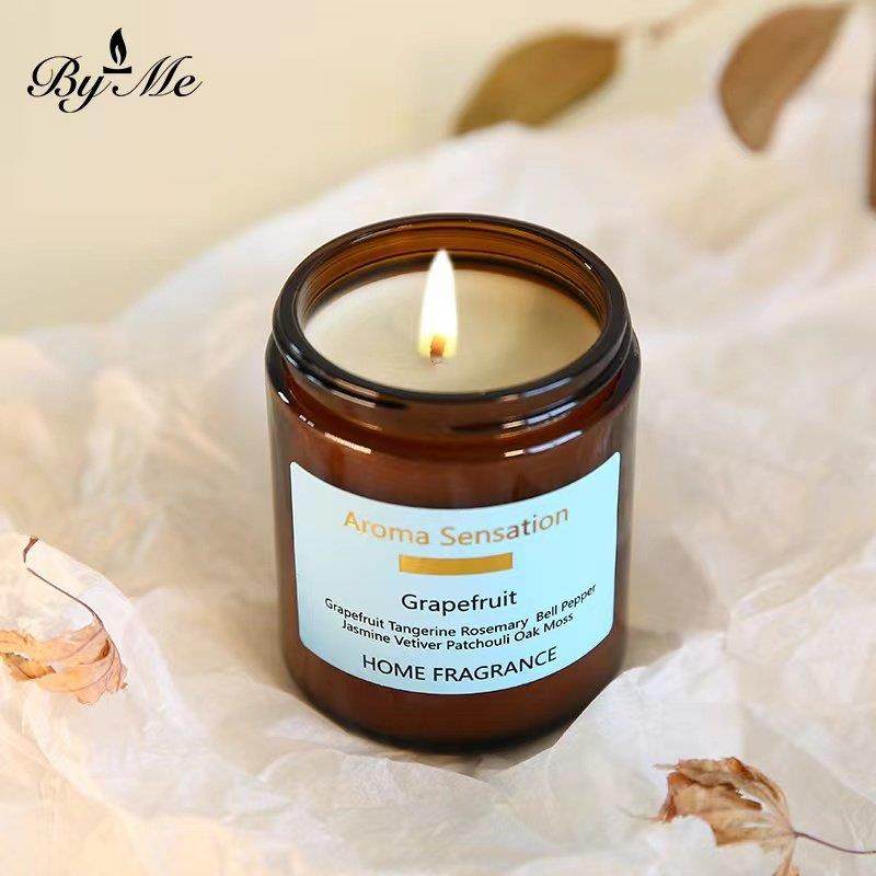 BYME东京柑橘黑盖茶色杯香氛蜡烛无烟卧室内助眠小众高级香薰蜡烛,洗护清洁剂/卫生巾/纸/香薰,香薰蜡烛,淘宝优惠券,粉丝福利购,淘宝优惠卷