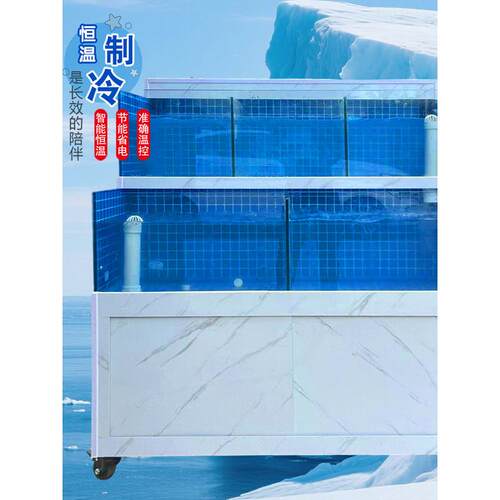 移动海鲜池商用一体机饭店t专用卖鱼海鲜缸贝类池超市海鲜鱼缸商