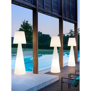 户外夜光灯柱菇落地灯太阳能花园灯草坪露营风格气氛营地防水流行