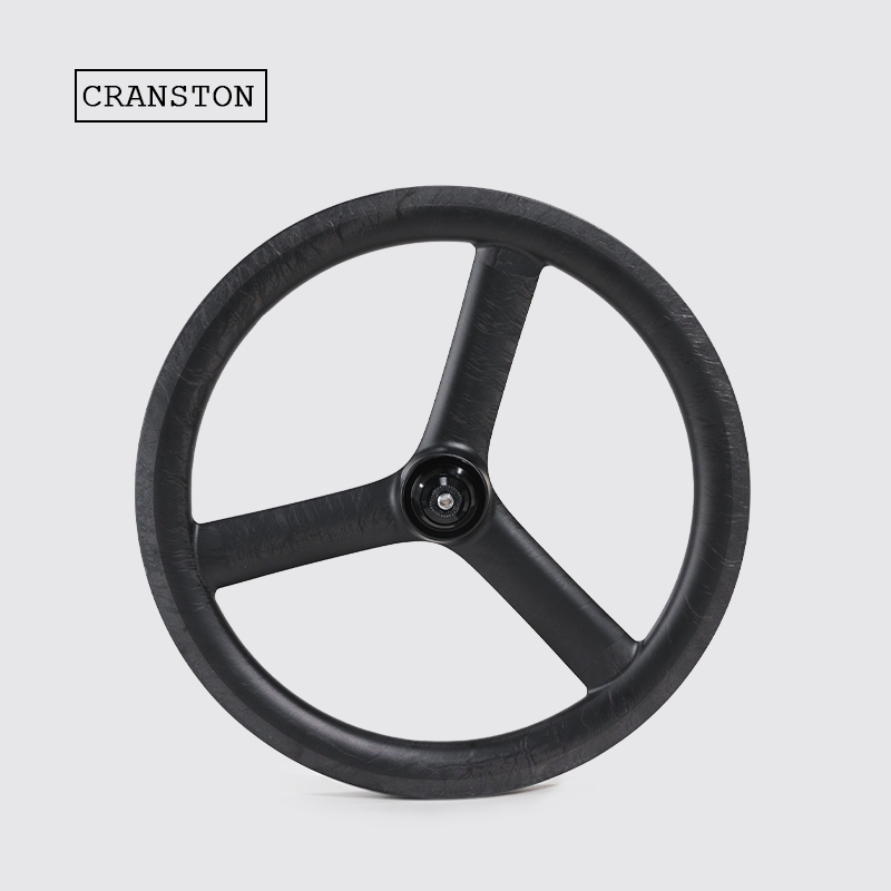 CRANSTON碳纤维三刀轮折叠自行车16寸炭纤维349轮组C刹自行车轮组