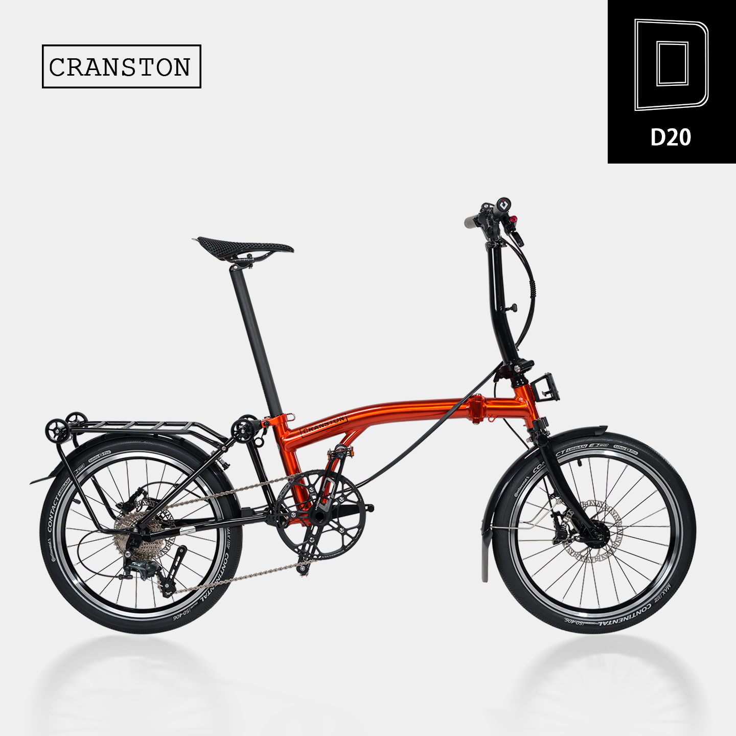 碟刹铝合金三折叠自行车