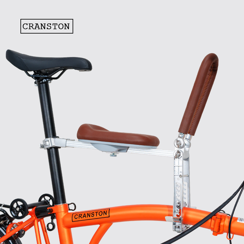 CRANSTON前置儿童座椅小布折叠车座宝宝安全单车便捷座椅便携配件