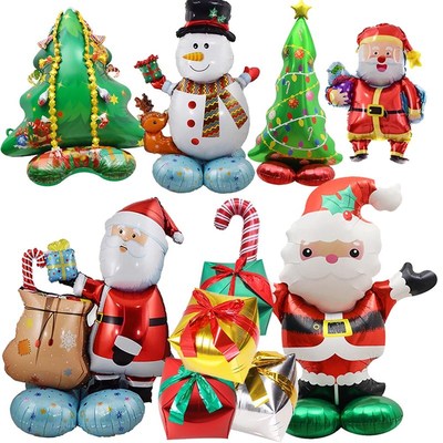 好货istmas Gift Santa Balloon Xmas Party Supplies Home Decor