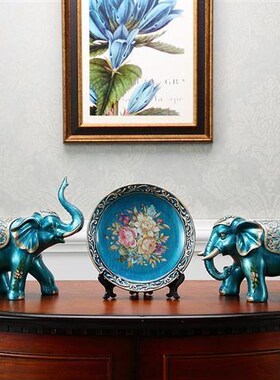 好货Cairy elephant owrnaments a pair L living room wine cabi