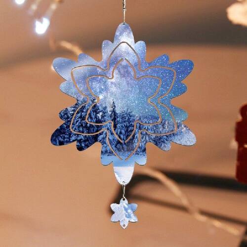 好货4 Pack 3D Hanging Wind Spinners DIY Function Wind Spinne