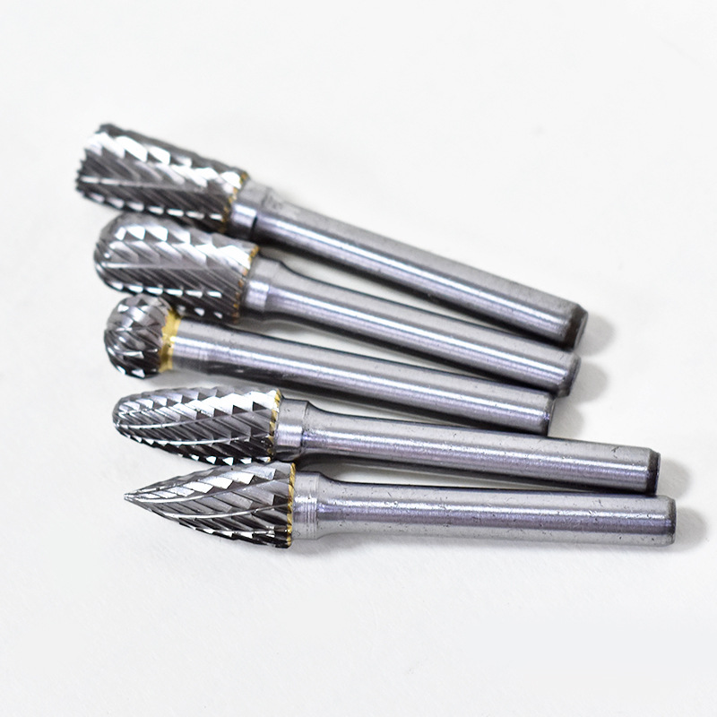 6x10 硬质合金钨钢磨头 旋转锉铣刀木工磨头根雕刻刀