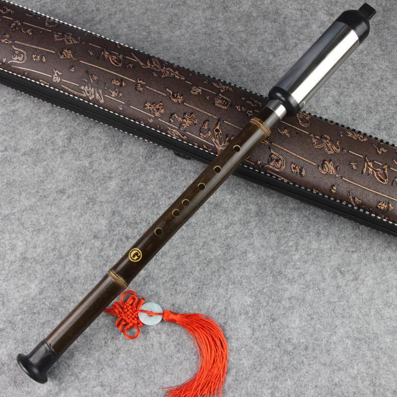 竖吹紫竹巴乌 可拆装紫竹雕龙巴乌G调/F C调/降b调初学型巴乌乐器