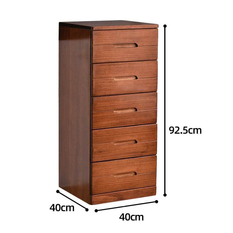 实木斗三四五层夹缝35/40m抽c屉式柜收纳柜卧窄柜缝隙柜室839床头