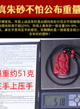 好货紫金砂天然朱砂天师钟馗吊坠随身钥匙扣挂件饰品项链男女款本