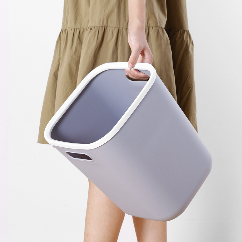 轻奢厨房垃圾桶专用大号大容量家用湿简约无盖日式现代20升手提式