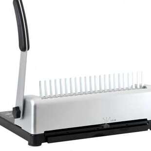 极速3870装 夹条胶圈财务打孔A3A4文件凭证纸合同投标书办 订机梳式