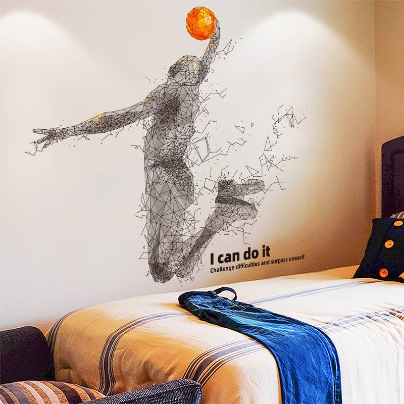 儿童卡通墙壁贴画壁纸壁纸自粘卧室床头装饰小男孩房间创意墙贴纸