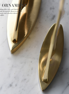 金色金属办公室一帆风顺帆船新婚礼物电视柜酒柜装饰品摆件室内