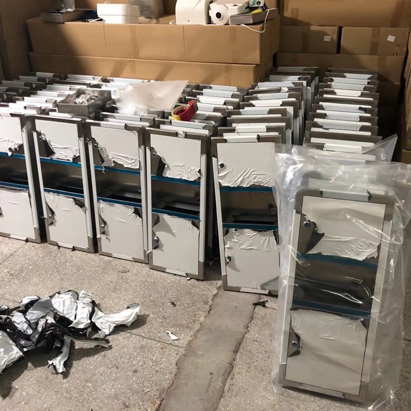 不锈钢二合一擦手纸盒带垃圾桶卫生间嵌入墙式纸巾架手纸箱一体式