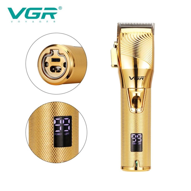 Cordless Hair Clipper Electric Mans Trimmer LCD Display