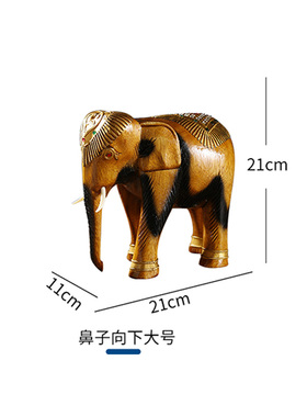 好货Thai solid wood engraving sEmall elephant living room of