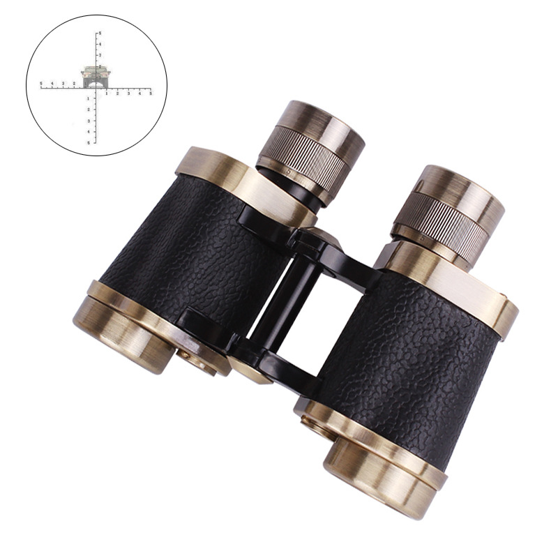 62式全铜高倍高清8X30 微光夜视带坐标 精铜版激光测距望远镜