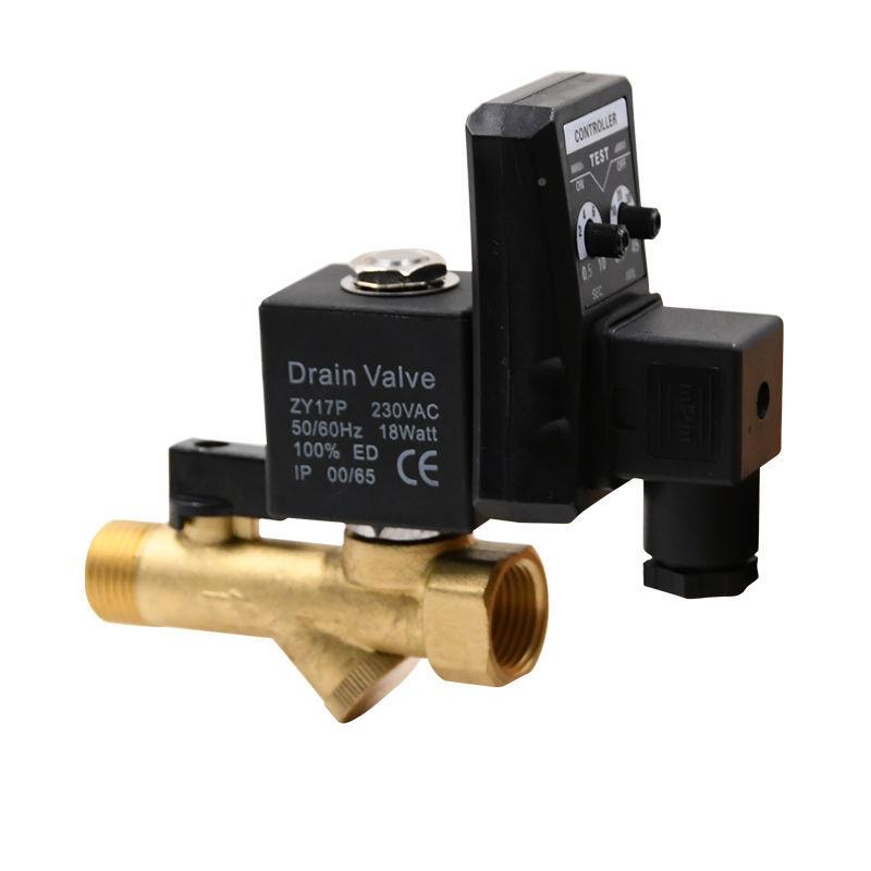 自动排水全分器电子排水阀4分压牙铜定时自排水空压机1电动磁阀体