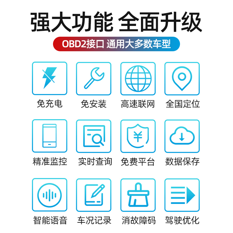 OBD智能盒子联网版行车电脑汽车载洗车故障解码器检测诊断仪