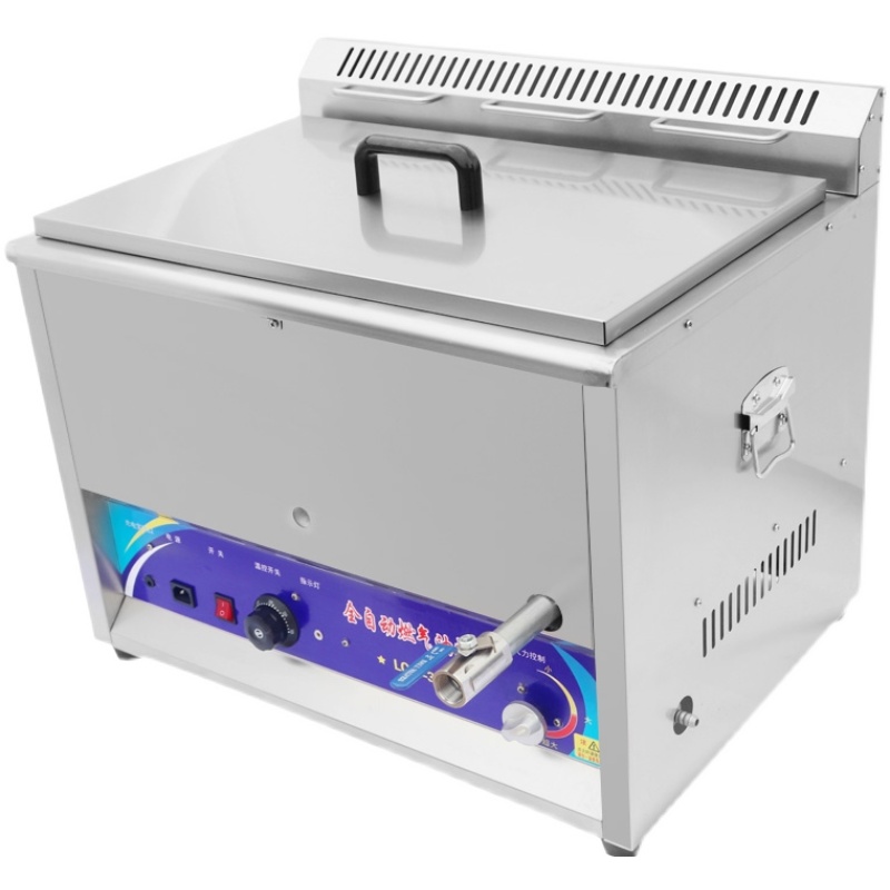 厂家全自动温控燃气油炸锅商用摆摊炸串炸鸡油条锅台式大容量瓦斯