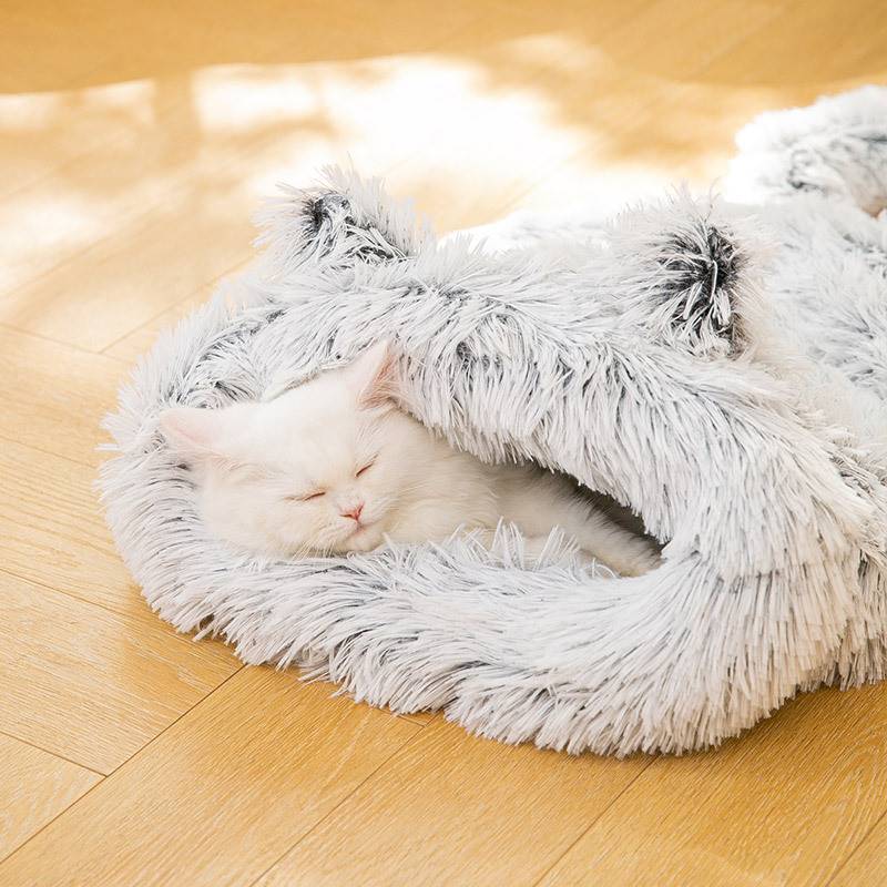 猫窝软垫猫咪睡袋封闭式安全感小型犬狗窝可爱狗狗幼犬睡觉用垫子