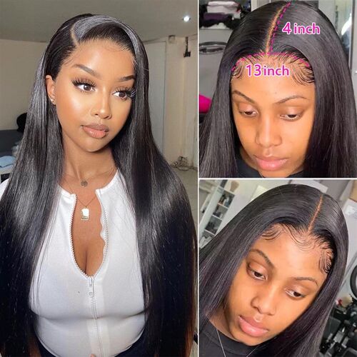 好货HD 13x6 Lace Frontal Wigs Transparent 30 Inch Lace Front