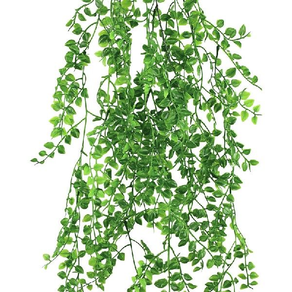 newGreen Artificial Leaves Fake Plants Vine Flowers For Home