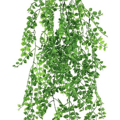 newGreen Artificial Leaves Fake Plants Vine Flowers For Home