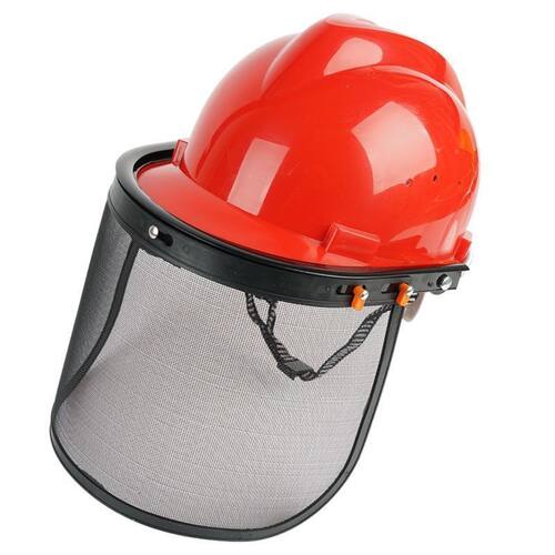 极速割草机防护面罩黄顶铁丝打草面罩钢丝网面具防飞溅防冲击油锯