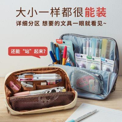 败家实验室 日本国誉笔袋noritake大容量haco分类学生文具收纳包