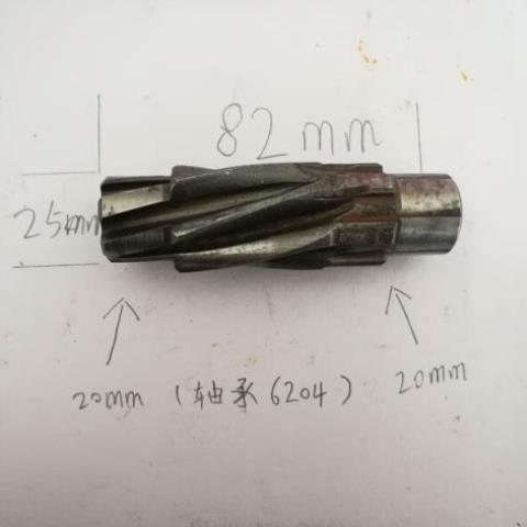 两三项多功能电动提升机配件齿轮长短轴220V380V小吊机花键380V3
