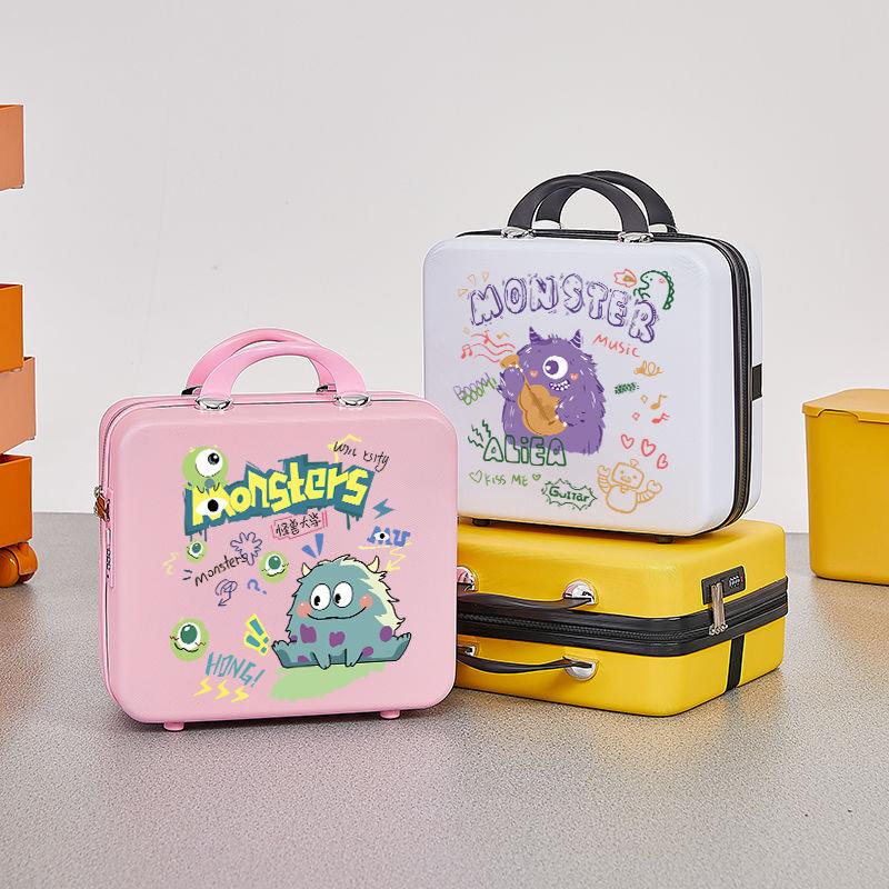 儿童卡通手提箱16寸化妆箱包14寸小型行李箱旅行箱迷你可携式密码