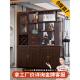 新中式 实木玄关柜入户正对门家用轻奢客厅间厅装 饰屏风隔断储物柜