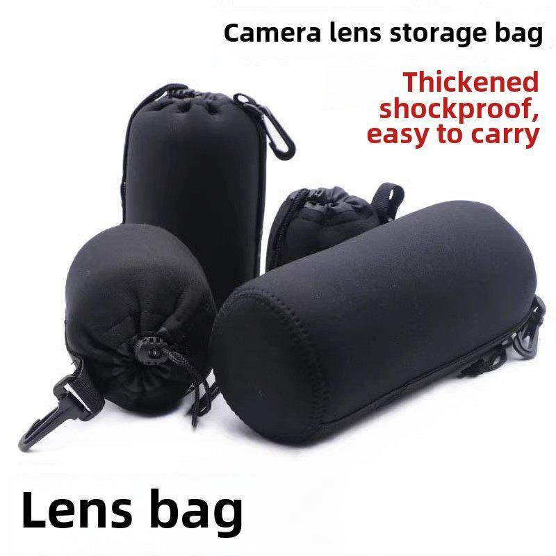 单反相机镜头袋加厚收纳包定焦套筒腰包内胆包简约便携相机包防震