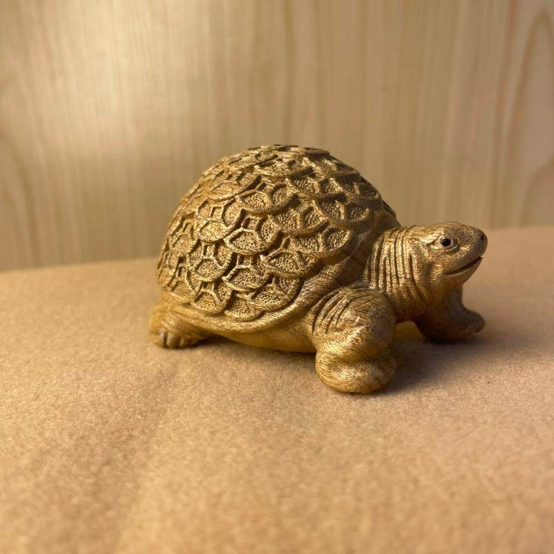 天然金丝楠木金钱龟木雕创意文玩手把件家居装饰品桌面工艺品摆饰