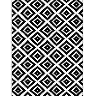 黑白格子地毯卧室北欧简约几何轻奢条纹沙发地垫家用客厅茶几毯