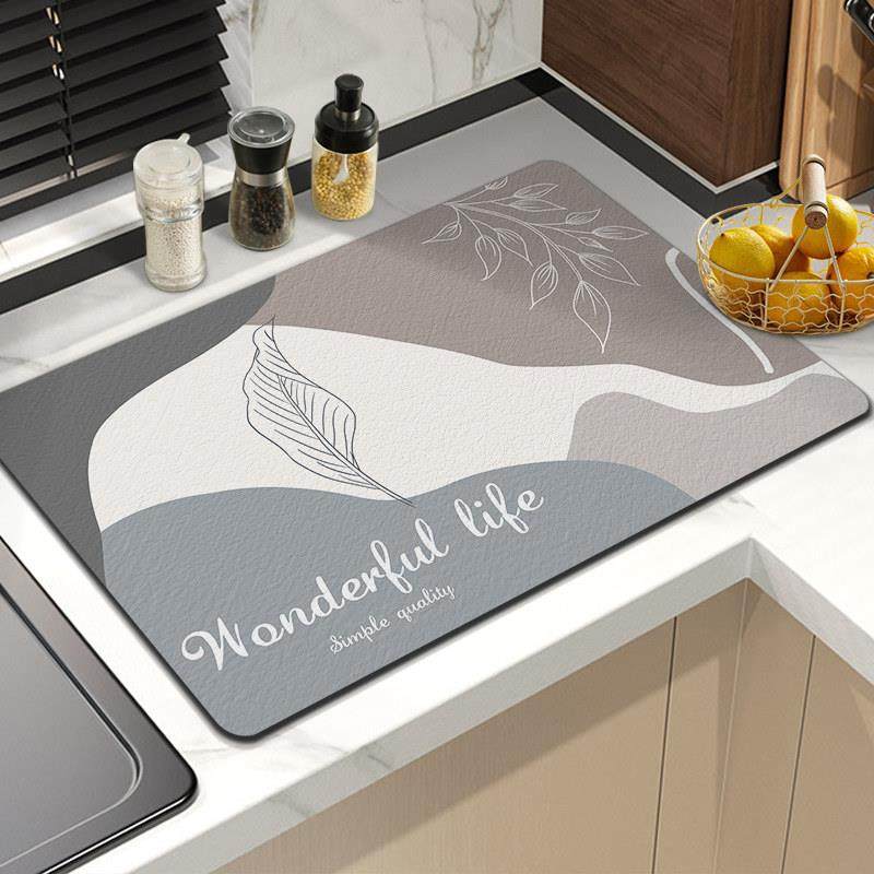 厨房沥水垫吧台硅藻泥吸水垫台面厨具隔热垫碗盘杯子免洗干燥垫子,居家布艺,家用脚垫,淘宝优惠券,粉丝福利购,淘宝优惠卷