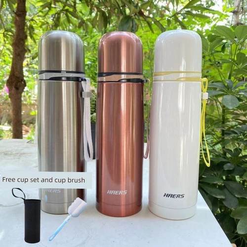 Haers Hals保温杯男女便携式水杯不锈钢儿童杯女学生k型杯