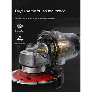 德国优质进口雷力迅无刷锂角磨床可充电抛光机大功率电动切割机