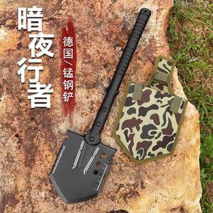 工兵铲多功能户外兵工铲锰钢加厚中国钓鱼铲子车载防身工具