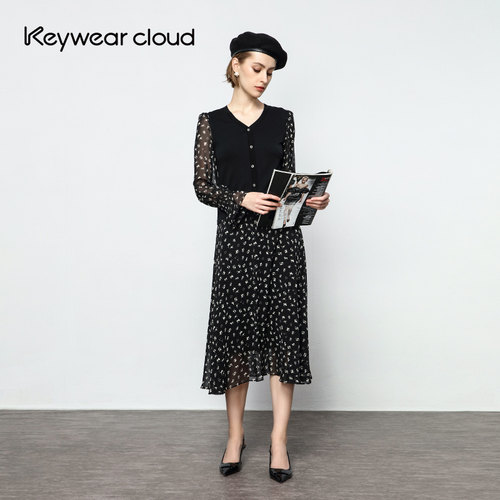 Keywearcloud奇威女装黑