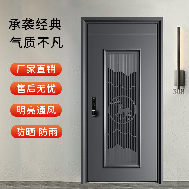 现货通风款防盗门甲级入户进户单开双开室内卧室门别墅大门可包邮