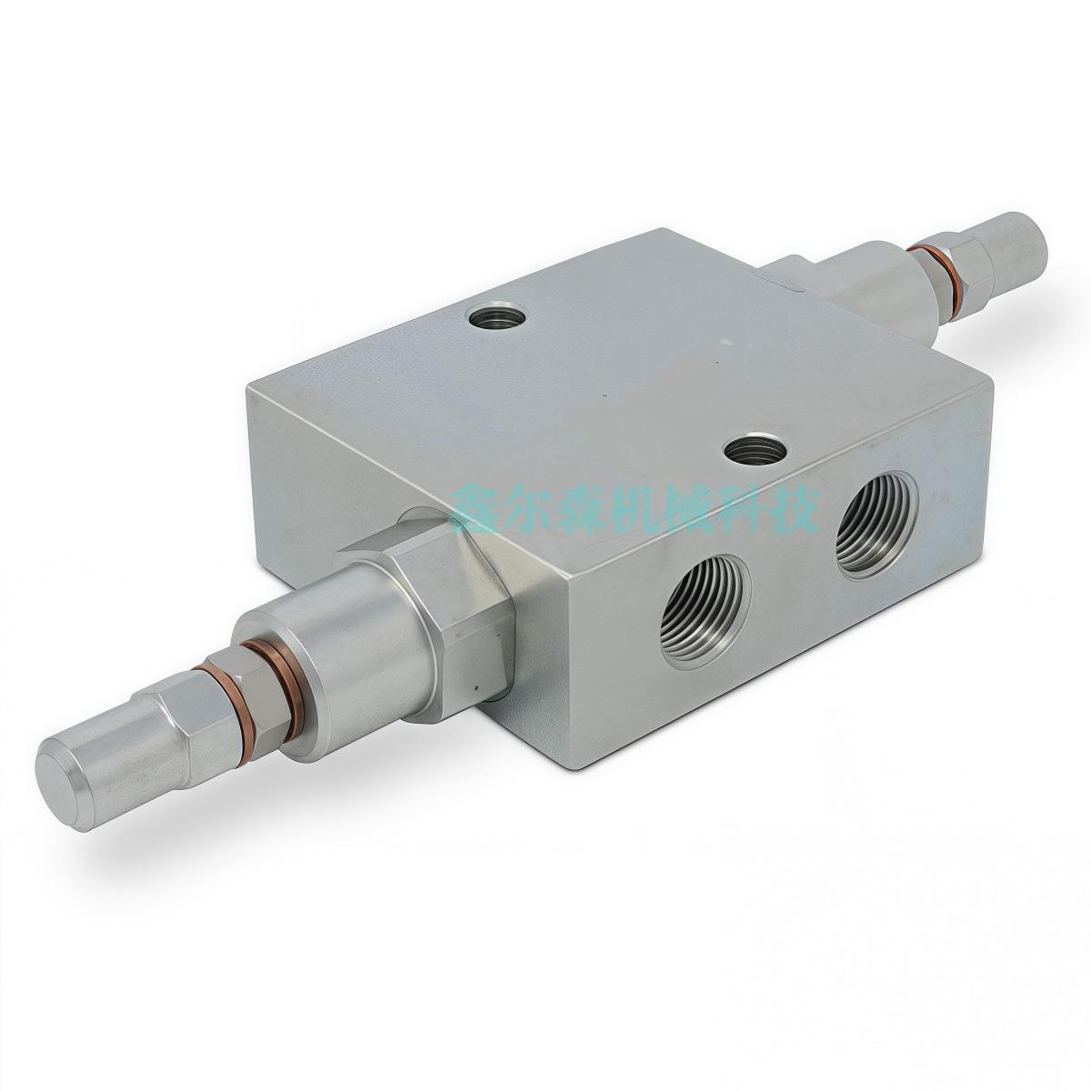 VAU-G3/8管式双向交叉溢流阀双作用油缸缓冲阀防止液压冲击阀