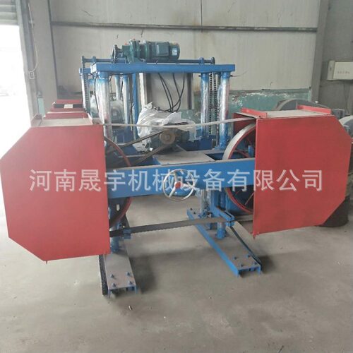 2020新式龙门自动跑车带锯机 树木开料机 木工卧式带锯机销售