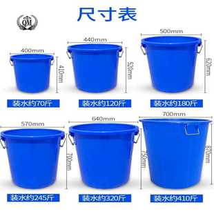 大垃圾桶带盖家用分类大号商用厨房酒店户外环卫厨余塑料工业圆桶